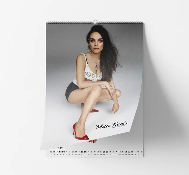 SEXY MILA KUNIS Deluxe Photo 2025/5 choose start month calendar £24.99