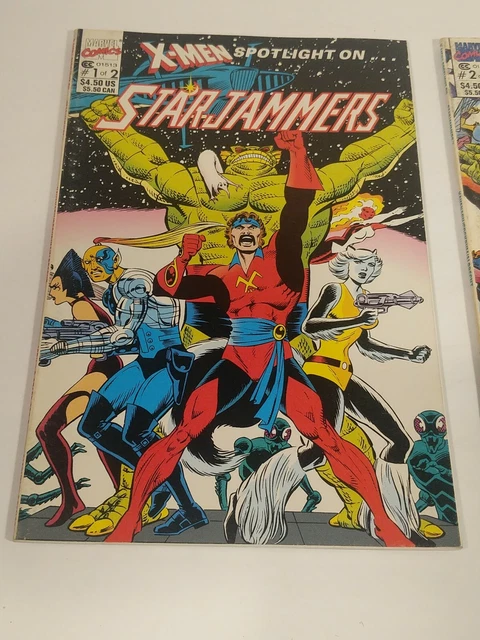 X-Men Spotlight on... Starjammers #1 & 2 (1990, Marvel) Lot 2