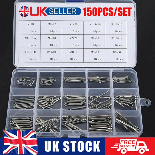 M3-M12 R Clips & Cotter Split Pins For Securing Clevis Pins A2 - View #6