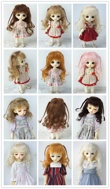 JD564 1/8 1/6 1/4 1/3 Cute BJD Mohair Wigs For OB11YOSD MSD SD Blythe Doll Hair