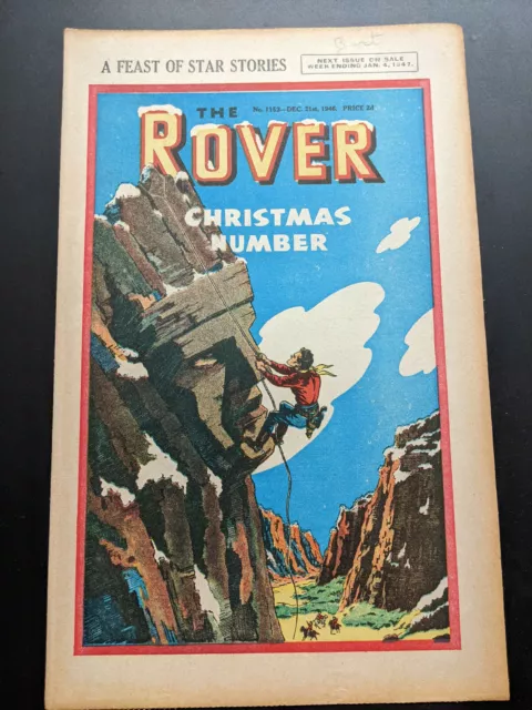 Rover Comic No 1152 December 21st 1946, DC Thomson, Xmas, FREE UK POSTAGE