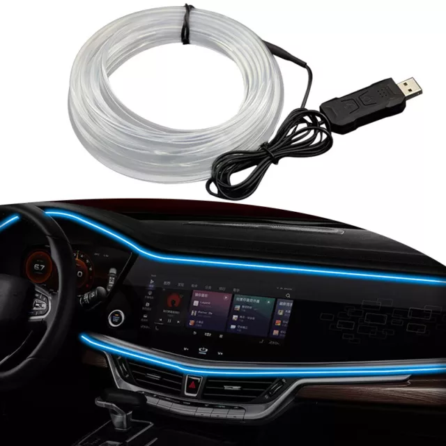 Car RGB 64-Color Streamer USB Car Ambient Lights Universal LED Interior Strips