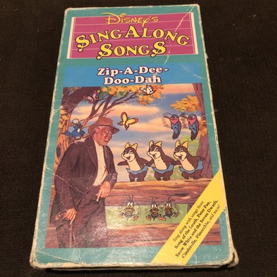 disney sing along zip a dee doo dah dvd disney sing along zip a dee doo dah dvd