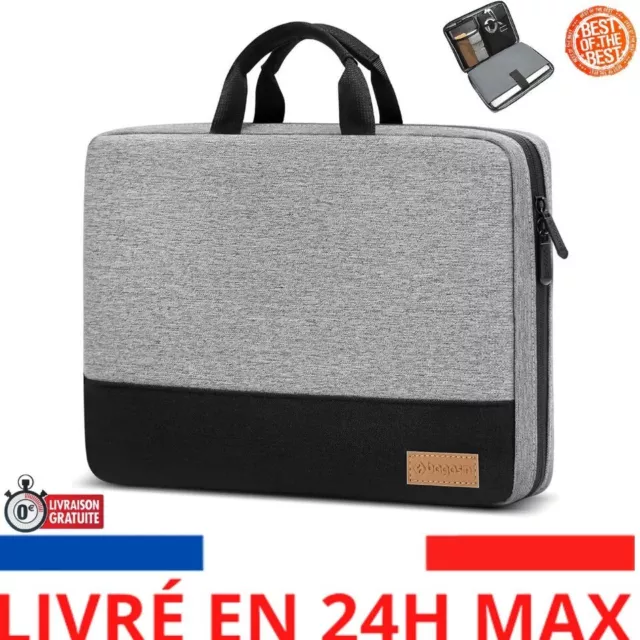 Bagasin Housse Ordinateur Portable 15 15,6 16 pouces Sacoche TSA 4 Couches de Pr