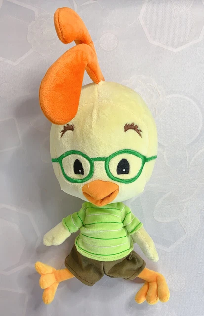 Disney Store Chicken Little Green Shirt Brown Pants Plush Doll Stuffed 18" Toy