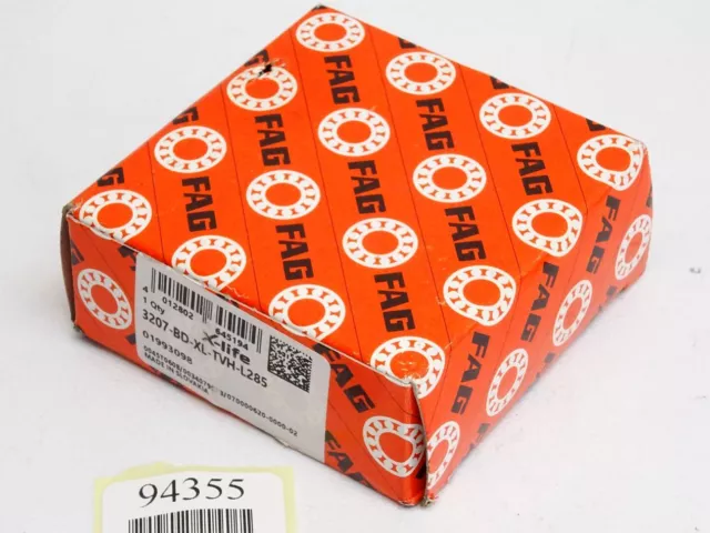 FAG Roulement à Billes 3207-BD-XL-TVH-L285 / Neuf Emballage D'Origine