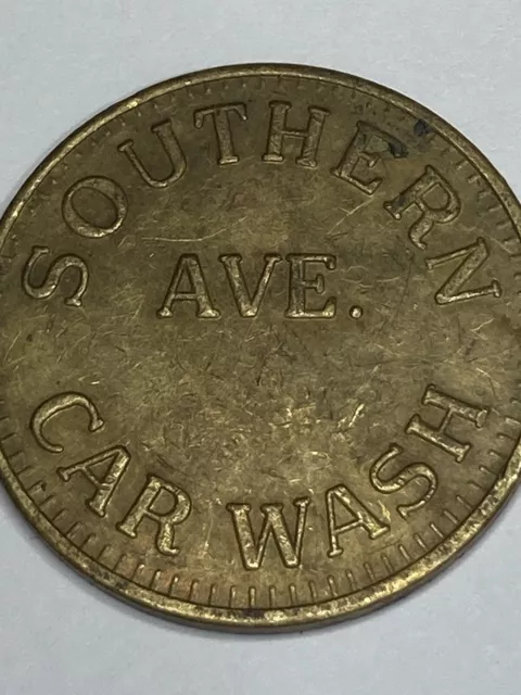 RARE SOUTHERN AVENUE CAR WASH TOKEN MESA ARIZONA OBSOLETE #pz1