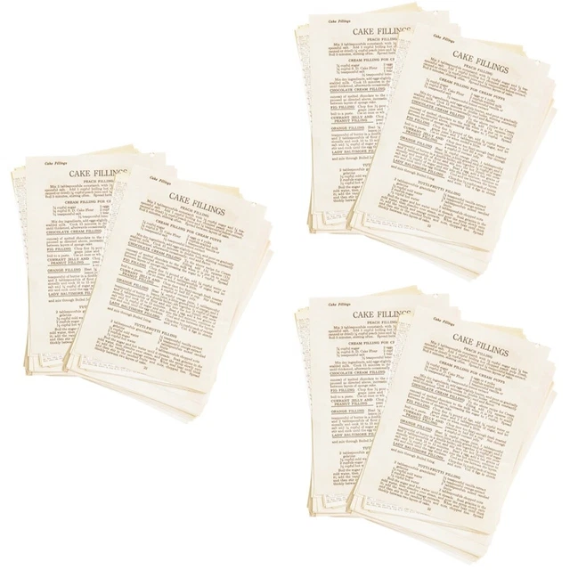 6 Sets Junk-Vintage-Papier Retro-Journaling-Papiere Vintage Sammelalbum