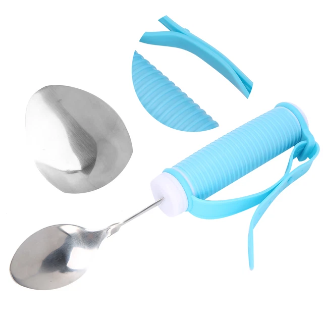 Elderly Auxiliary Tableware Disabled Eating Aids Flexible AntiSlip Eating Sp HPT