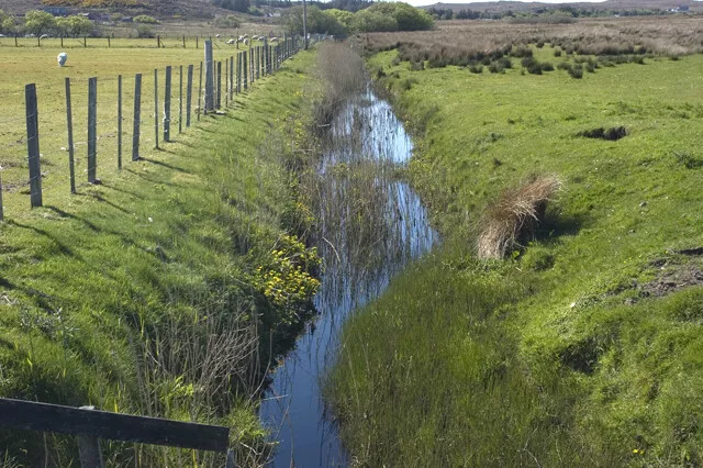 Photo 6x4 Burn at Mellon Udrigle The tiny stream rises in the marshy area c2009