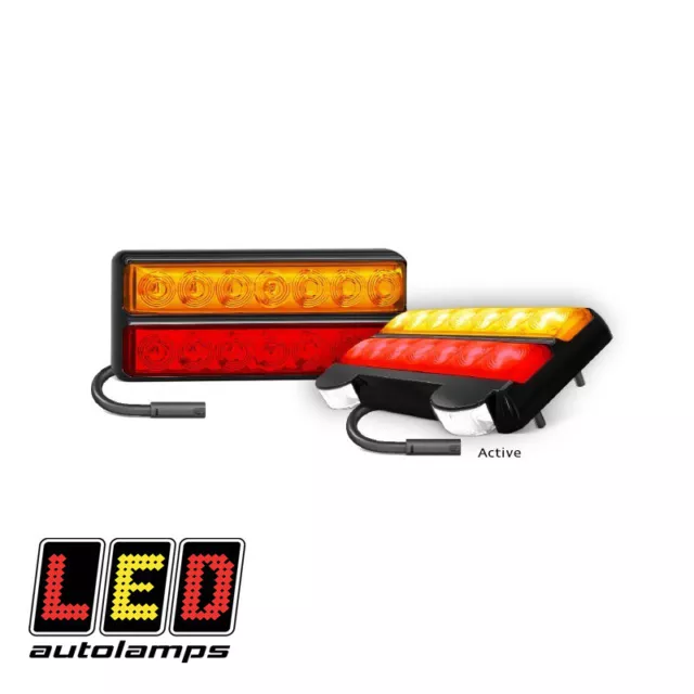 LED Autolamps - SUBMERSIBLE WATERPROOF BOAT TRAILER TAIL LIGHTS (PAIR) 12V