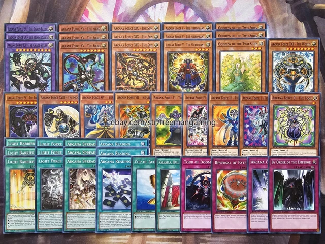 YUGIOH SARTORIUS ARCANE Force Deck 43 Cards The World Light Barrier Chaos  Ruler $44.99 - PicClick