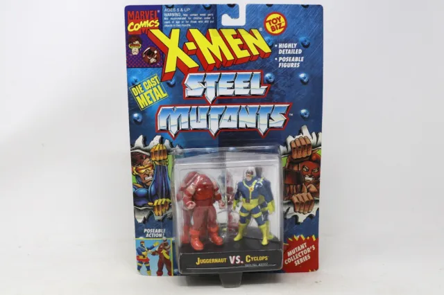 1994 Toybiz Marvel X-Men Steel Mutants Juggernaut Vs Cyclops Moc 2