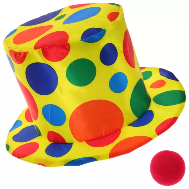 2 pz abiti gioco di ruolo set accessori clown cappelli da festa per bambini cappello da clown