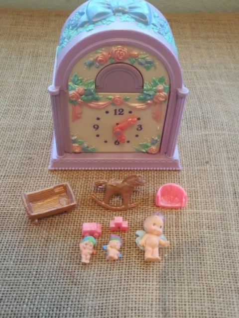 Vintage Fairy Winkles Kenner Twinkle Time Nursery Clock Set