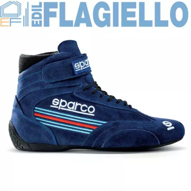 Scarpe Da Competizione SPARCO TOP MARTINI RACING In Pelle Scamosciata 37/48