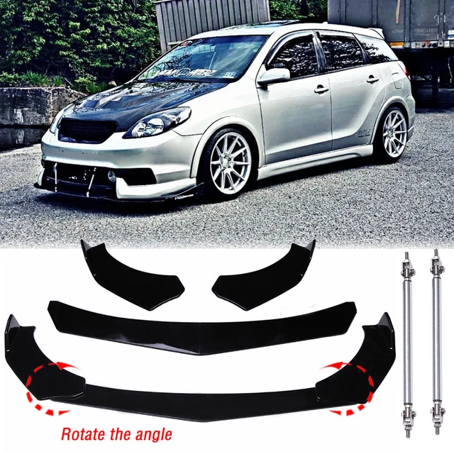 Front Bumper Lower Lip Spoiler Splitter + Strut Rods For Toyota Matrix 2003-2014