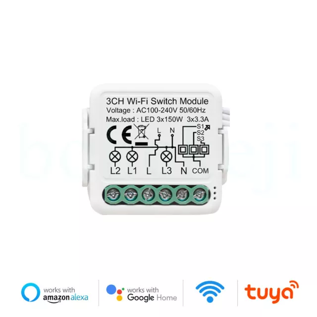 Mini Smart Wifi DIY Switch 1/2/3/4 gang 2 Way Control Automation Module Tuya