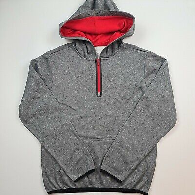 Champion PERFORMANCE Youth Boys Teen 1/4 Zip Hoodie Pullover Grey Size XL Sport