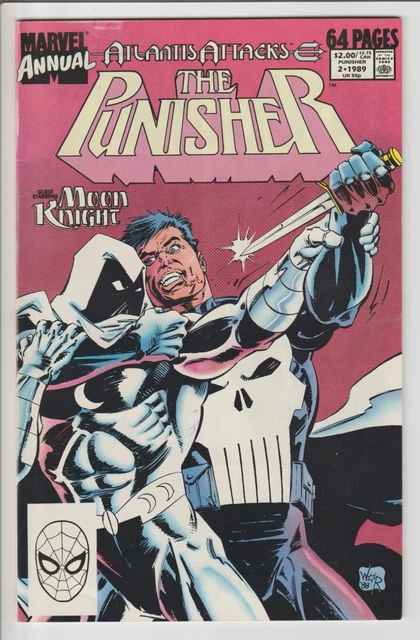 Punisher Annual #2 Atlantis Attacks | Marvel Comics 1989 | App Moon Knight