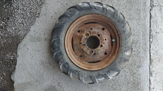 400-12 Firestone 21" OD Tire and Rim for B1-6 & 7 Frazer Rototillers Choice 3