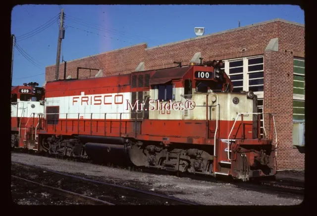 Original Slide SLSF Frisco Class Leader GP15-1 100 In 1980 At Ft. Smith AR