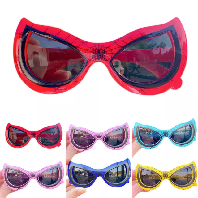 Marvel Spiderman Sunglasses Kids Children Sun UV protection Cosplay Sun Glasses﹏