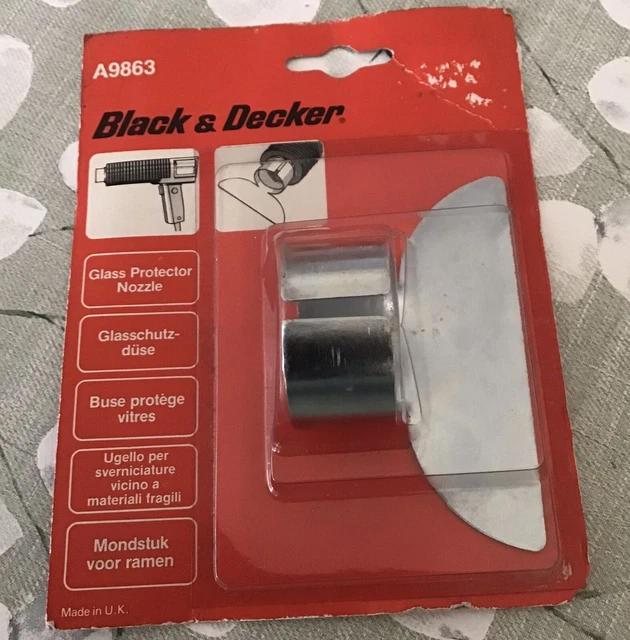 BLACK & DECKER Vintage Heat Gun Attachment A9863 Glass Protector Nozzle EUR 7,02 PicClick FR