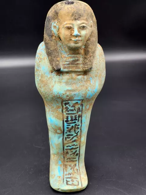 Pharaonic Ancient Egyptian Ushabti Statue Rare Statue With Hieroglyphs