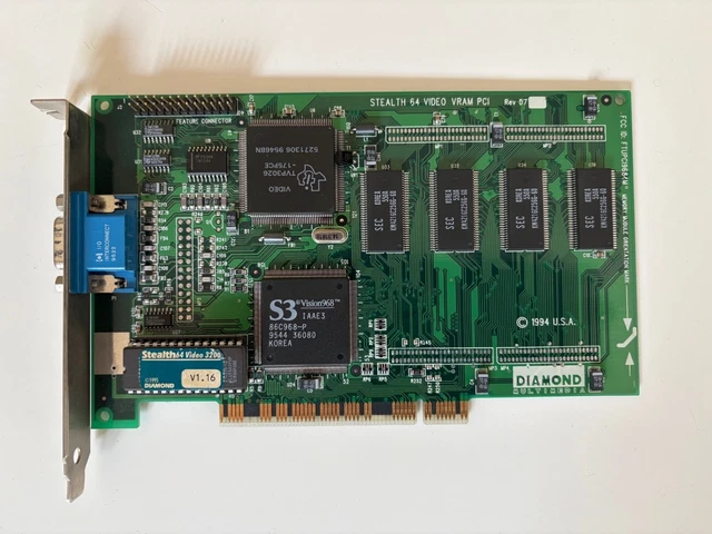 VINTAGE S3 TRIO Virge DX PCI VP375 graphics card for retro PC, fully tested ! EUR 59,00 - FR