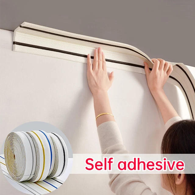 SELF ADHESIVE WALL Skirting Border Line Ceiling Corner Wallpaper