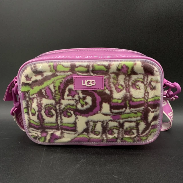 UGG Janey II Clear Fur Plush Crossbody Belt Bag Fanny Pack Purple Rubygroovin UGG Janey II Clear Fur Plush Crossbody Belt Bag Fanny Pack Purple Rubygroovin