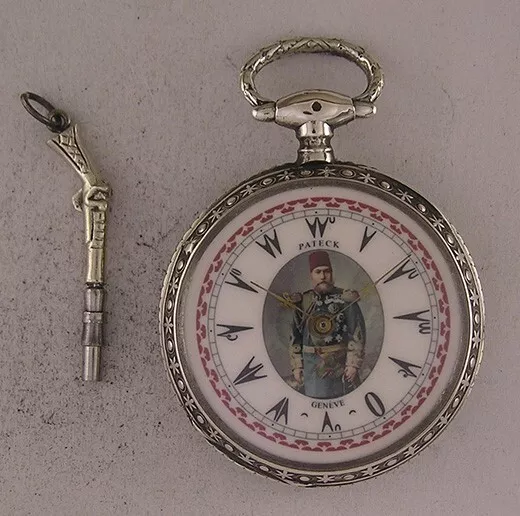 AMAZING MILITARY OTTOMAN AWARD Pateck Geneve 1870 SILVER Pocket Watch Perfect