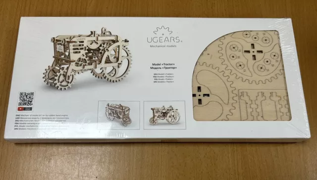 UGEARS Mechanical Wooden Model Tractor Kit - New & Sealed - Unwanted Gift