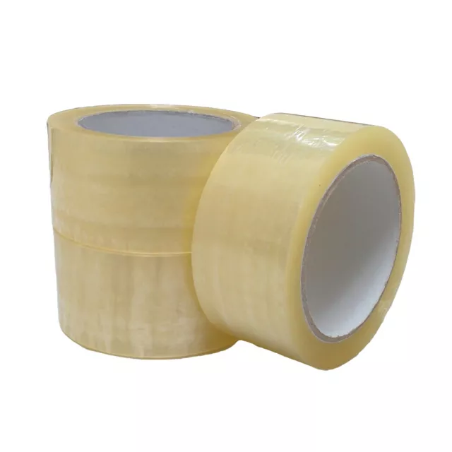 Sticky Packing Packaging Tape 75m x 48mm Clear Brown Fragile Kraft