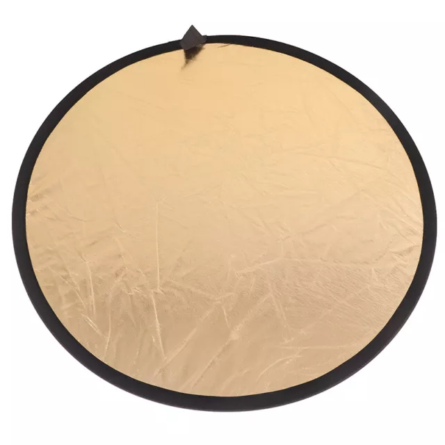 24"/60cm Collapsible Light Reflector for Photography 2in1 Gold and Silv ZT