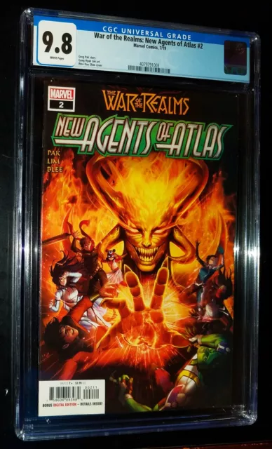 WAR OF THE REALMS: NEW AGENTS OF ATLAS CGC #2 2019 Marvel Comics CGC 9.8 NM-MT