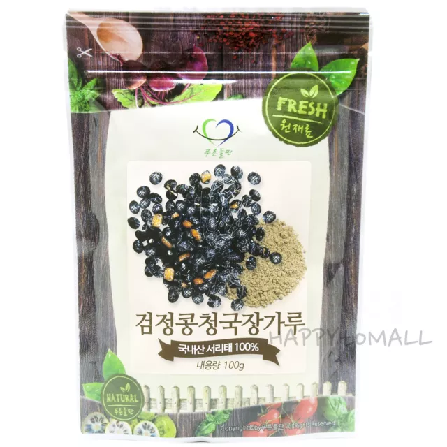 100% Black Soybean Natto Powder Korean Fermented Bean Cheonggukjang Food 100g