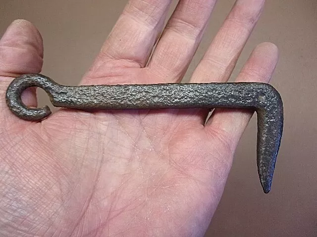 ANTIQUE HAND FORGED CAST IRON FARM GATE DOOR LATCH 5 1/2" Long FREE S/H LQQK