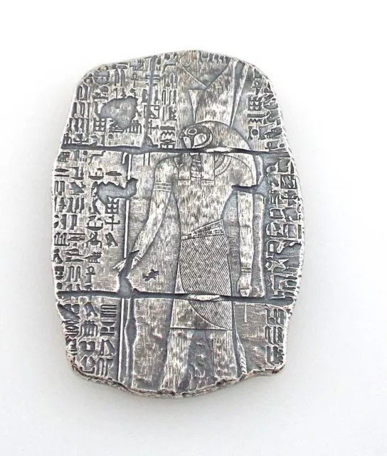 Horus Egyptian God / Falcon - Hand-Poured Silver Bar - 3 oz ~#6202