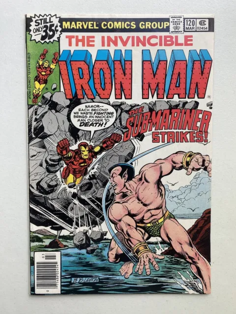 The Invincible Iron Man #120 Marvel Comics 1979 1st App Justin Hammer Namor