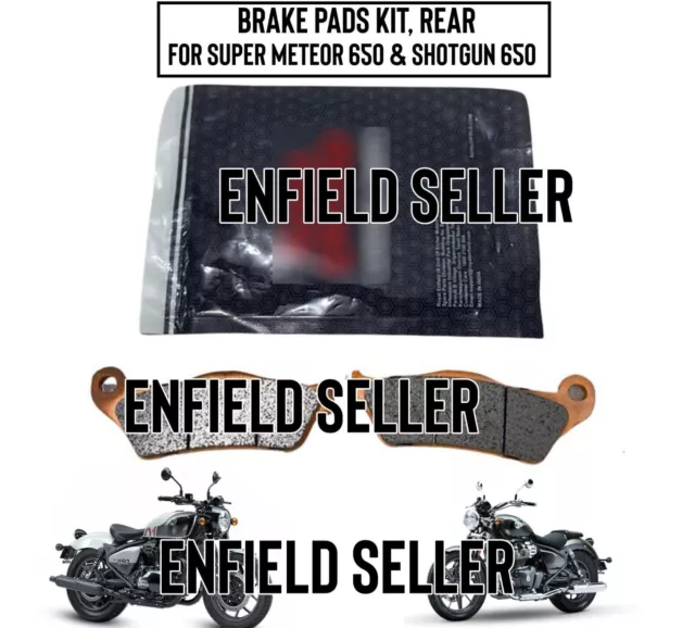 "KIT DE PASTILLAS DE FRENO, TRASERA" Apto para Royal Enfield Super Meteor...