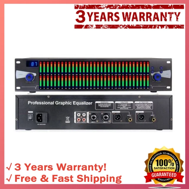 PROFESSIONAL GRAPHIC EQUALIZER Digital Equalizer Dual 31Band Spectrum