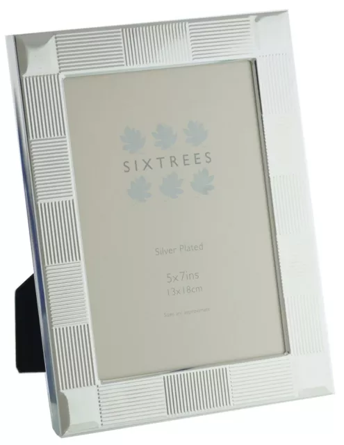 Sixtrees Osullivan 6-341-57  Silver Plated 7x5 inch Photo Frame