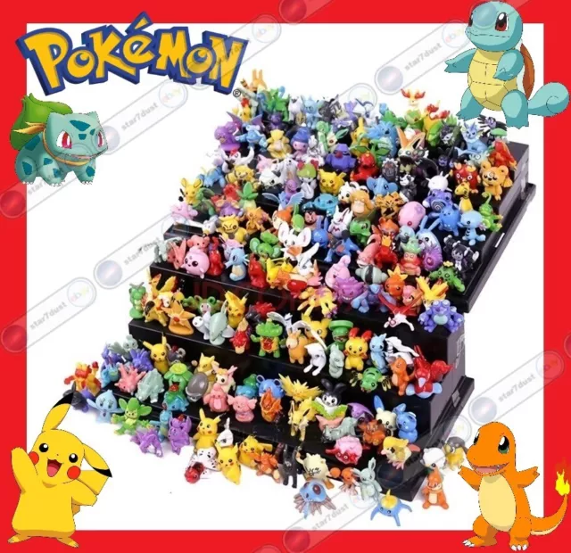 😊 Figurines Pack 144 Pokemon 🐤 Jouet Jeux Pikachu Cadeau Enfant Anniversaire