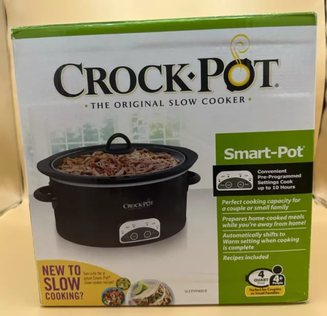 Rival Smart-Pot 6.5qt Programmable Oval Crock Pot w/ Red LED 
