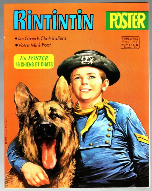 RINTINTIN POSTER n°8 ¤ 1979 SAGEDITION ¤ AVEC POSTER INCLUS