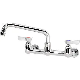 Krowne 12-808L - Silver Series 8" Center Wall Mount Faucet, 8" Spout Krowne