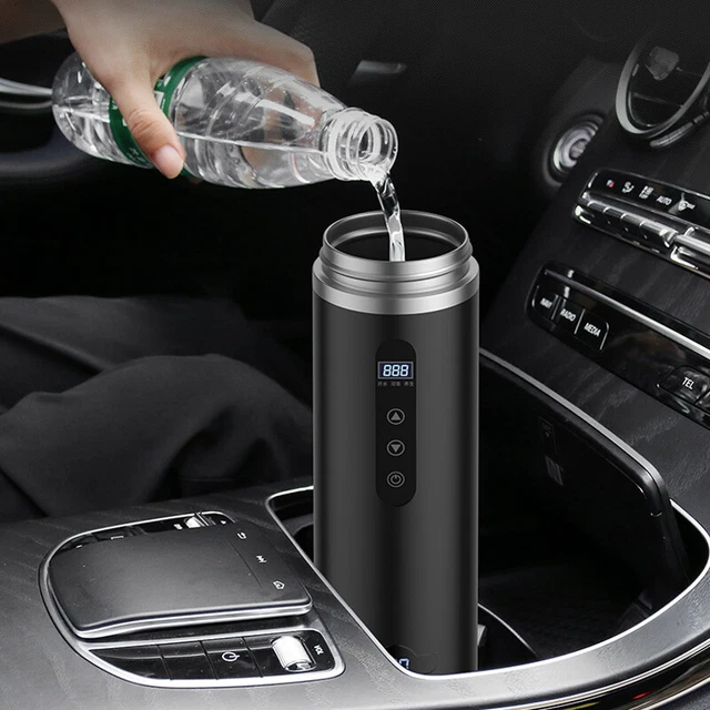 12V/24V/220V Smart Temperature Control Travel Coffee Mug Electric heated Car Cup 6