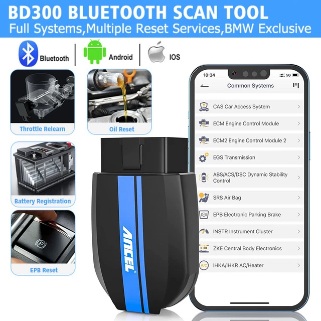 ANCEL BD300 BLUETOOTH OBD2 Scanner ABS TPMS All System Code Reader for